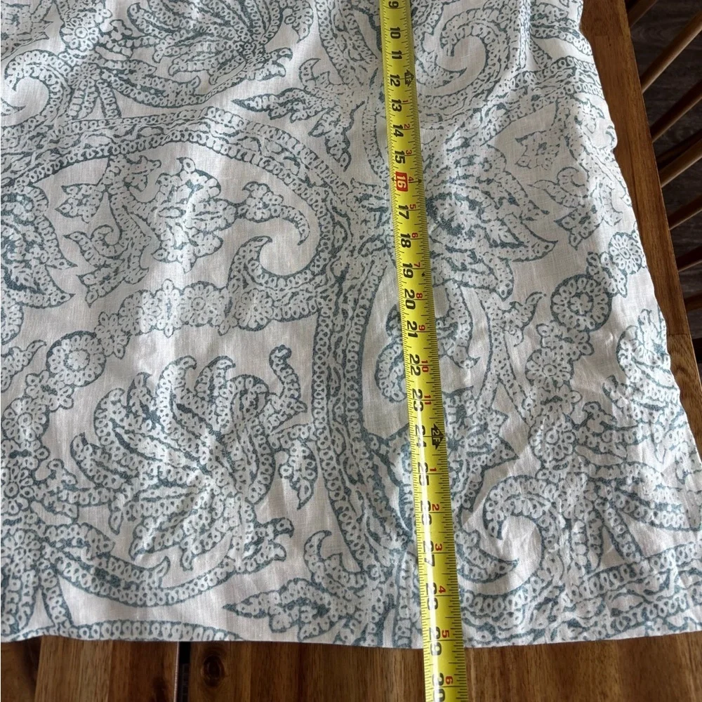 Restoration Hardware Linen Euro Sham Made In Italy Distressed Scroll~1 Sham ONLY